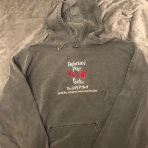 🌺 Embrace Your Bark Side Grey Hoodie